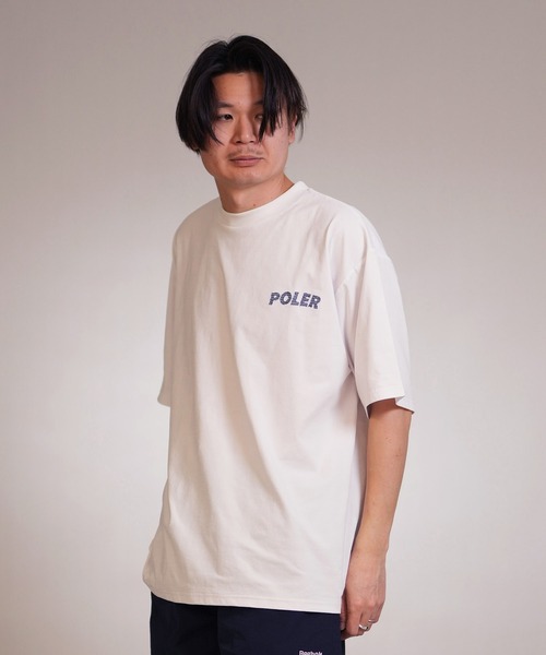 POLeR(ポーラー)の「【ムラサキスポーツ限定】POLER/ポーラー 半袖 Tシャツ 水陸両用 RND EMB DRY SURF TEE 269MCV0038(Tシャツ/カットソー・メンズ・ブラック/ホワイト/チャコール・M/XL/L)」の7枚目の写真