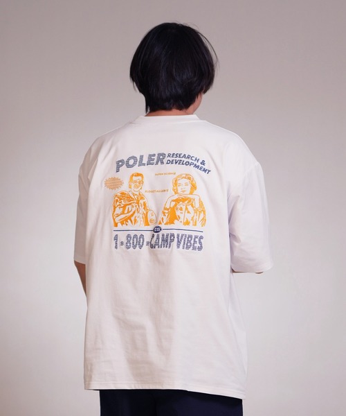 POLeR(ポーラー)の「【ムラサキスポーツ限定】POLER/ポーラー 半袖 Tシャツ 水陸両用 RND EMB DRY SURF TEE 269MCV0038(Tシャツ/カットソー・メンズ・ブラック/ホワイト/チャコール・M/XL/L)」の8枚目の写真