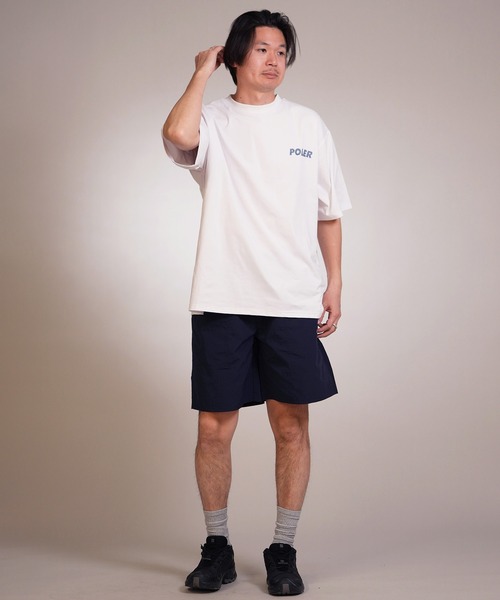 POLeR(ポーラー)の「【ムラサキスポーツ限定】POLER/ポーラー 半袖 Tシャツ 水陸両用 RND EMB DRY SURF TEE 269MCV0038(Tシャツ/カットソー・メンズ・ブラック/ホワイト/チャコール・M/XL/L)」の9枚目の写真