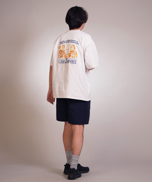 POLeR(ポーラー)の「【ムラサキスポーツ限定】POLER/ポーラー 半袖 Tシャツ 水陸両用 RND EMB DRY SURF TEE 269MCV0038(Tシャツ/カットソー・メンズ・ブラック/ホワイト/チャコール・M/XL/L)」の10枚目の写真