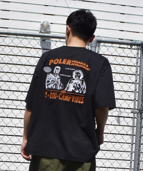 POLeR(ポーラー)の「【ムラサキスポーツ限定】POLER/ポーラー 半袖 Tシャツ 水陸両用 RND EMB DRY SURF TEE 269MCV0038(Tシャツ/カットソー・メンズ・ブラック/ホワイト/チャコール・M/XL/L)」の13枚目の写真