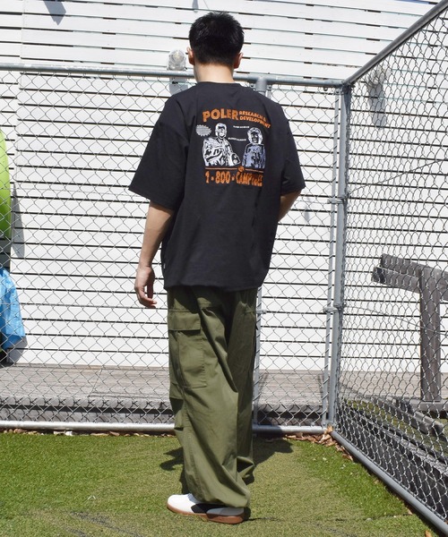POLeR(ポーラー)の「【ムラサキスポーツ限定】POLER/ポーラー 半袖 Tシャツ 水陸両用 RND EMB DRY SURF TEE 269MCV0038(Tシャツ/カットソー・メンズ・ブラック/ホワイト/チャコール・M/XL/L)」の15枚目の写真