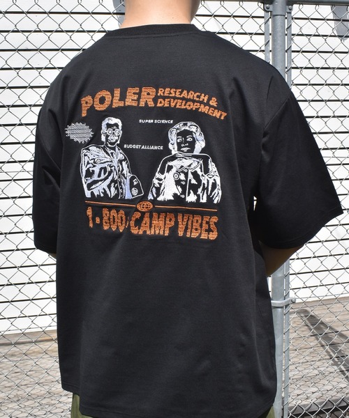 POLeR(ポーラー)の「【ムラサキスポーツ限定】POLER/ポーラー 半袖 Tシャツ 水陸両用 RND EMB DRY SURF TEE 269MCV0038(Tシャツ/カットソー・メンズ・ブラック/ホワイト/チャコール・M/XL/L)」の17枚目の写真