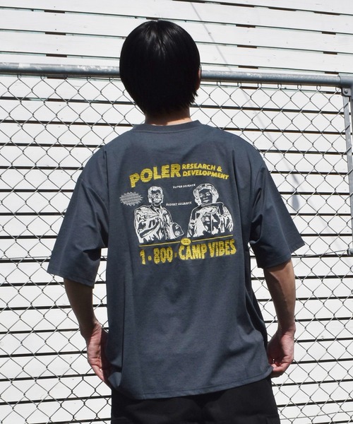 POLeR(ポーラー)の「【ムラサキスポーツ限定】POLER/ポーラー 半袖 Tシャツ 水陸両用 RND EMB DRY SURF TEE 269MCV0038(Tシャツ/カットソー・メンズ・ブラック/ホワイト/チャコール・M/XL/L)」の20枚目の写真
