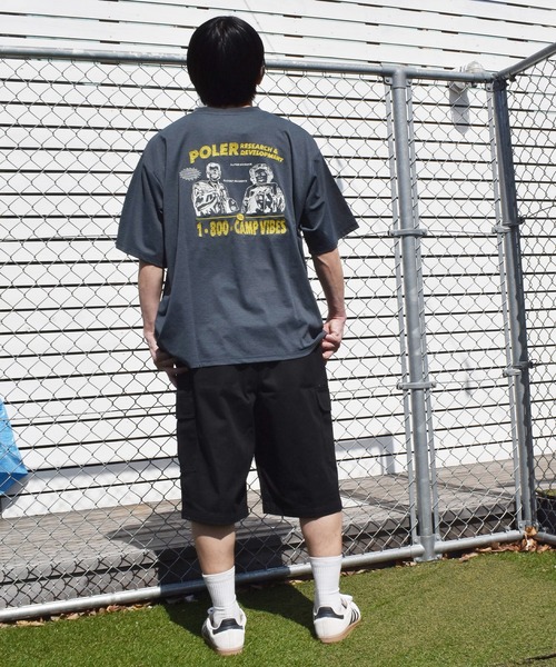 POLeR(ポーラー)の「【ムラサキスポーツ限定】POLER/ポーラー 半袖 Tシャツ 水陸両用 RND EMB DRY SURF TEE 269MCV0038(Tシャツ/カットソー・メンズ・ブラック/ホワイト/チャコール・M/XL/L)」の22枚目の写真