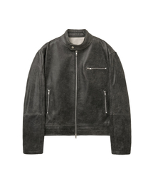 SPERONE（スペロネ）の「[リアルレザー] カウハイド ウォッシュド ミニマル レザー ジャケット（ライダースジャケット）」