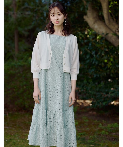 TOCCA(トッカ)の「STARRY SKY ドレス(ワンピース・レディース・サックスブルー系7/ライトグリーン系7/ブラック系7・0/2/4/6)」の3枚目の写真