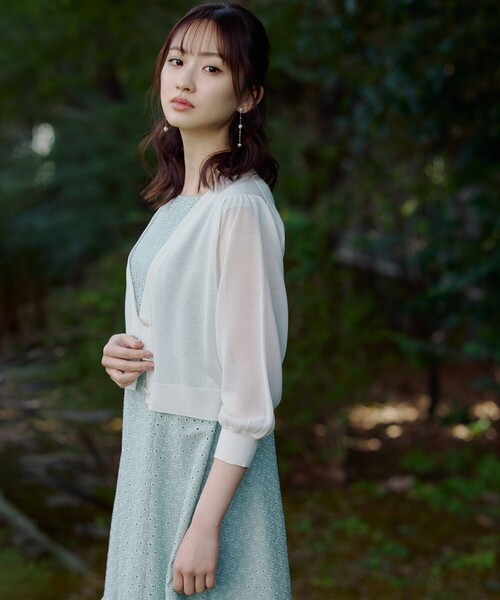 TOCCA(トッカ)の「STARRY SKY ドレス(ワンピース・レディース・サックスブルー系7/ライトグリーン系7/ブラック系7・0/2/4/6)」の4枚目の写真