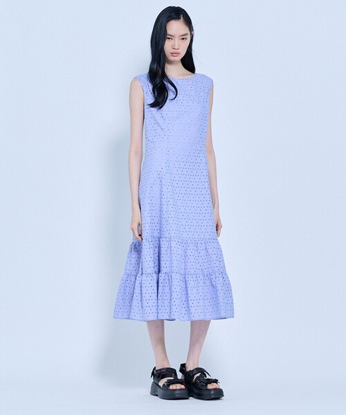 TOCCA(トッカ)の「STARRY SKY ドレス(ワンピース・レディース・サックスブルー系7/ライトグリーン系7/ブラック系7・0/2/4/6)」の9枚目の写真