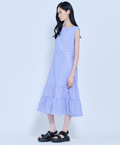 TOCCA(トッカ)の「STARRY SKY ドレス(ワンピース・レディース・サックスブルー系7/ライトグリーン系7/ブラック系7・0/2/4/6)」の10枚目の写真