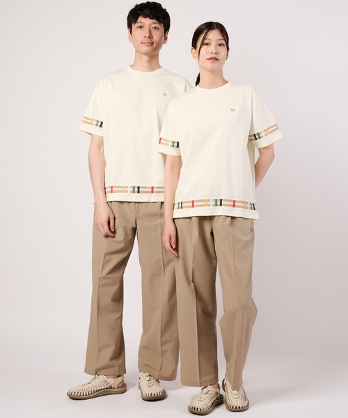 Arnold Palmer（アーノルドパーマー）の「シェア パーマーチェックリブ ドッキングTシャツ（Tシャツ/カットソー・レディース・ネイビー/ブラック/ホワイト/グリーン・XS/S/M/L/LL）」の5枚目の写真