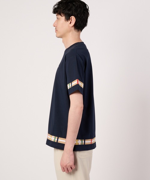 Arnold Palmer（アーノルドパーマー）の「シェア パーマーチェックリブ ドッキングTシャツ（Tシャツ/カットソー・レディース・ネイビー/ブラック/ホワイト/グリーン・XS/S/M/L/LL）」の20枚目の写真