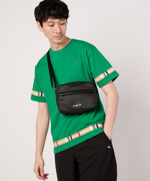 Arnold Palmer（アーノルドパーマー）の「シェア パーマーチェックリブ ドッキングTシャツ（Tシャツ/カットソー・レディース・ネイビー/ブラック/ホワイト/グリーン・XS/S/M/L/LL）」の14枚目の写真