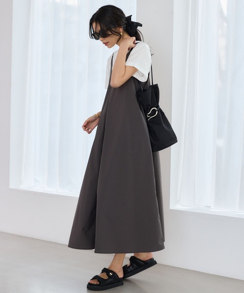 BARNYARDSTORM（バンヤードストーム）の「BARNYARDSTORM / トラベルキャミワンピース【撥水 / JAPAN FABRIC】＜セットアップ対応＞（ワンピース・レディース・カーキ・FREE）」の15枚目の写真