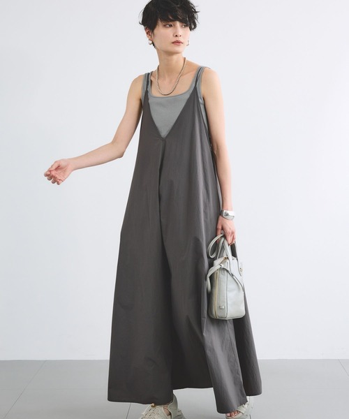 BARNYARDSTORM（バンヤードストーム）の「BARNYARDSTORM / トラベルキャミワンピース【撥水 / JAPAN FABRIC】＜セットアップ対応＞（ワンピース・レディース・カーキ・FREE）」の5枚目の写真