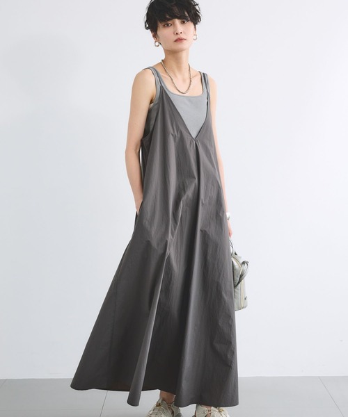 BARNYARDSTORM（バンヤードストーム）の「BARNYARDSTORM / トラベルキャミワンピース【撥水 / JAPAN FABRIC】＜セットアップ対応＞（ワンピース・レディース・カーキ・FREE）」の6枚目の写真