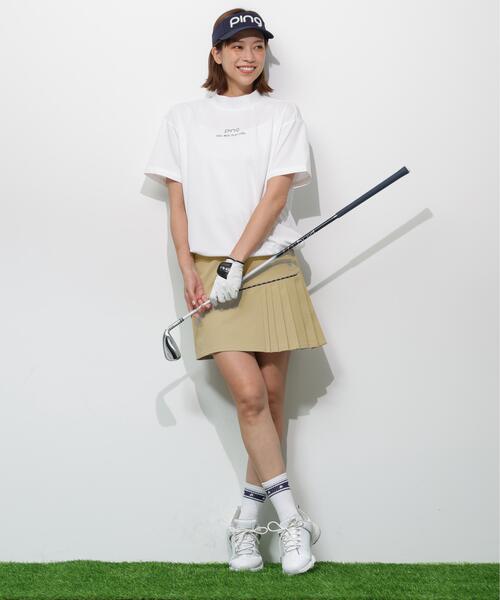 PING(ピン)の「【PING APPAREL】サンベール×クールフローカノコ半袖ハイネックシャツ <GOLD> (LADIES)(Tシャツ/カットソー・レディース・ブラック/ピンク/ホワイト・S/M/L/LL)」の22枚目の写真