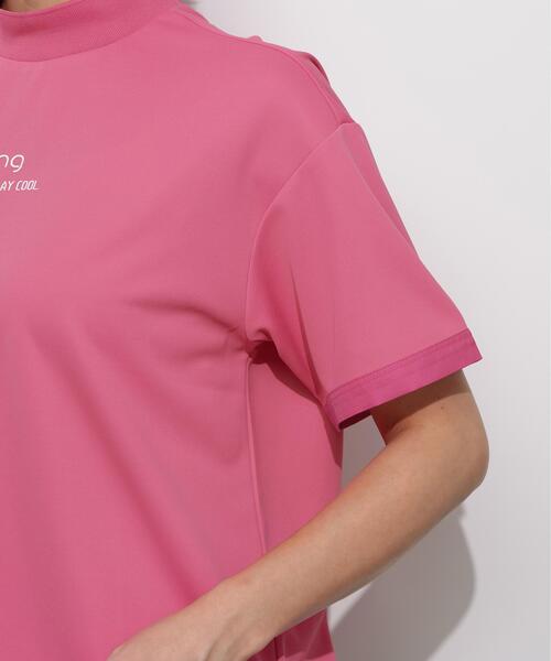 PING(ピン)の「【PING APPAREL】サンベール×クールフローカノコ半袖ハイネックシャツ <GOLD> (LADIES)(Tシャツ/カットソー・レディース・ブラック/ピンク/ホワイト・S/M/L/LL)」の11枚目の写真