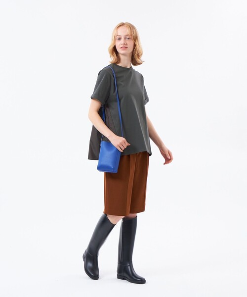 MACKINTOSH PHILOSOPHY(マッキントッシュ フィロソフィー)の「【WEB&一部店舗限定】タフタコンビカットソー(Tシャツ/カットソー・レディース・チャコールグレー/オフホワイト/ブラック・38)」の6枚目の写真