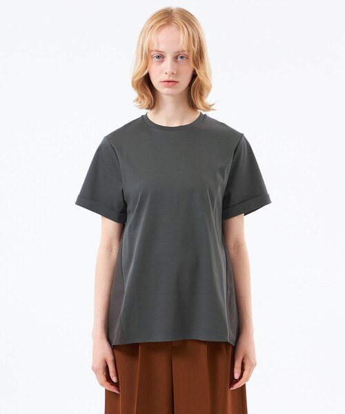 MACKINTOSH PHILOSOPHY(マッキントッシュ フィロソフィー)の「【WEB&一部店舗限定】タフタコンビカットソー(Tシャツ/カットソー・レディース・チャコールグレー/オフホワイト/ブラック・38)」の9枚目の写真