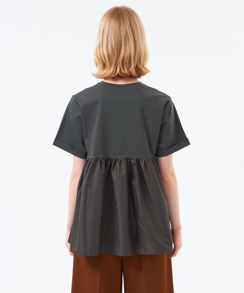 MACKINTOSH PHILOSOPHY(マッキントッシュ フィロソフィー)の「【WEB&一部店舗限定】タフタコンビカットソー(Tシャツ/カットソー・レディース・チャコールグレー/オフホワイト/ブラック・38)」の11枚目の写真
