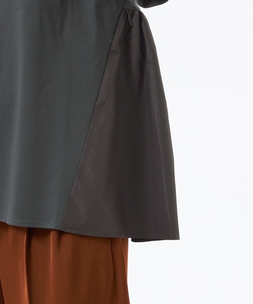 MACKINTOSH PHILOSOPHY(マッキントッシュ フィロソフィー)の「【WEB&一部店舗限定】タフタコンビカットソー(Tシャツ/カットソー・レディース・チャコールグレー/オフホワイト/ブラック・38)」の13枚目の写真