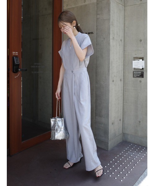 fifth(フィフス)の「【kannaセレクト】カシュクールオールインワン(つなぎ/オールインワン・レディース・ネイビー/グレー・XS/M)」の1枚目の写真