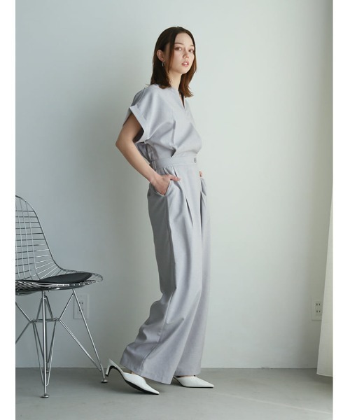 fifth(フィフス)の「【kannaセレクト】カシュクールオールインワン(つなぎ/オールインワン・レディース・ネイビー/グレー・XS/M)」の11枚目の写真