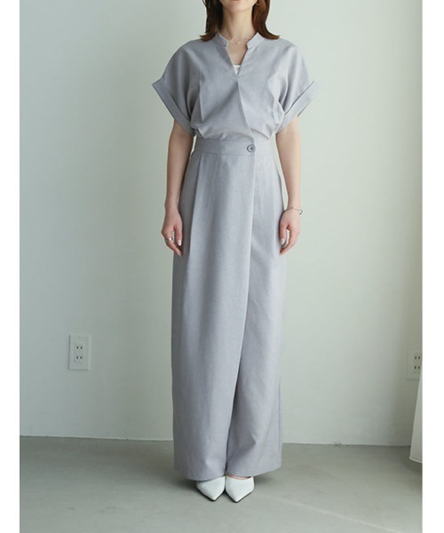 fifth(フィフス)の「【kannaセレクト】カシュクールオールインワン(つなぎ/オールインワン・レディース・ネイビー/グレー・XS/M)」の17枚目の写真