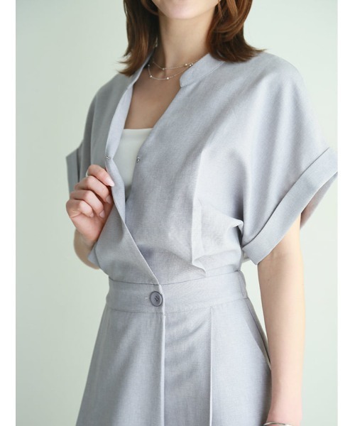 fifth(フィフス)の「【kannaセレクト】カシュクールオールインワン(つなぎ/オールインワン・レディース・ネイビー/グレー・XS/M)」の22枚目の写真