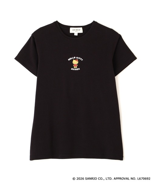 AVIREX(アヴィレックス)の「《AVIREX×HELLO KITTY》SHORT SLEEVE T-SHIRT(Tシャツ/カットソー・レディース・オフホワイト/ブラック・S/M)」の18枚目の写真