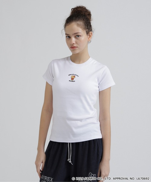AVIREX(アヴィレックス)の「《AVIREX×HELLO KITTY》SHORT SLEEVE T-SHIRT(Tシャツ/カットソー・レディース・オフホワイト/ブラック・S/M)」の13枚目の写真