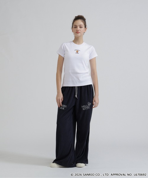 AVIREX(アヴィレックス)の「《AVIREX×HELLO KITTY》SHORT SLEEVE T-SHIRT(Tシャツ/カットソー・レディース・オフホワイト/ブラック・S/M)」の6枚目の写真