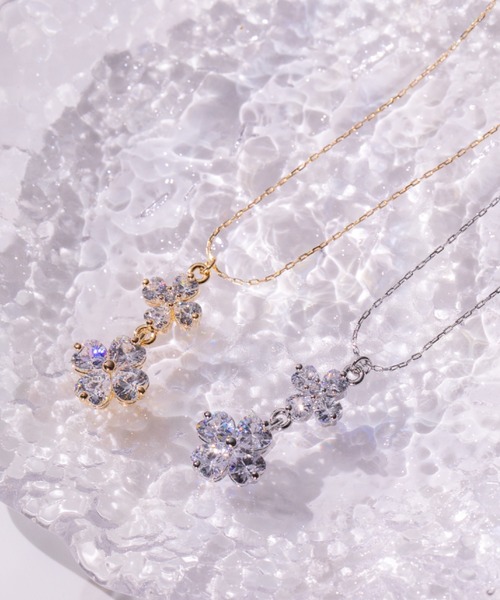 Cubicダブルクローバーネックレス（ネックレス）｜JILL by JILL STUART