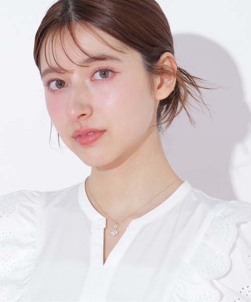 Cubicダブルクローバーネックレス（ネックレス）｜JILL by JILL STUART