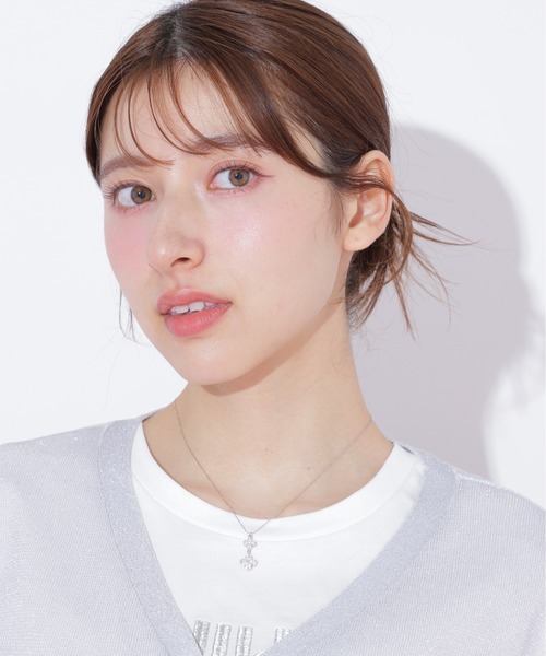 Cubicダブルクローバーネックレス（ネックレス）｜JILL by JILL STUART