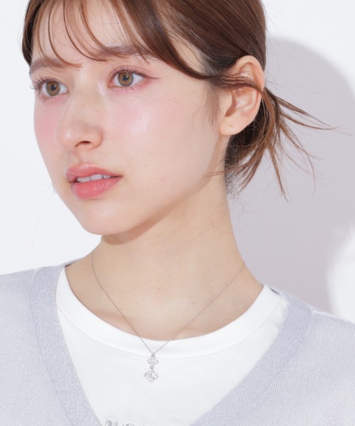 Cubicダブルクローバーネックレス（ネックレス）｜JILL by JILL STUART