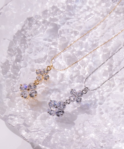 も*ふ様 JILL by JILL STUART クローバー ネックレス Cubicダブルクローバーネックレス（ネックレス）｜JILL by JILL STUART