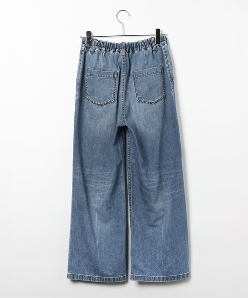 GLOBAL WORK(グローバルワーク)の「GOODデニムイージーパンツ/COOL/636569(デニムパンツ・レディース・サックスブルー/ブラック/ブルー・LARGE/MEDIUM/X-SMALL/SMALL)」の8枚目の写真