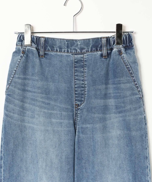 GLOBAL WORK(グローバルワーク)の「GOODデニムイージーパンツ/COOL/636569(デニムパンツ・レディース・サックスブルー/ブラック/ブルー・LARGE/MEDIUM/X-SMALL/SMALL)」の9枚目の写真