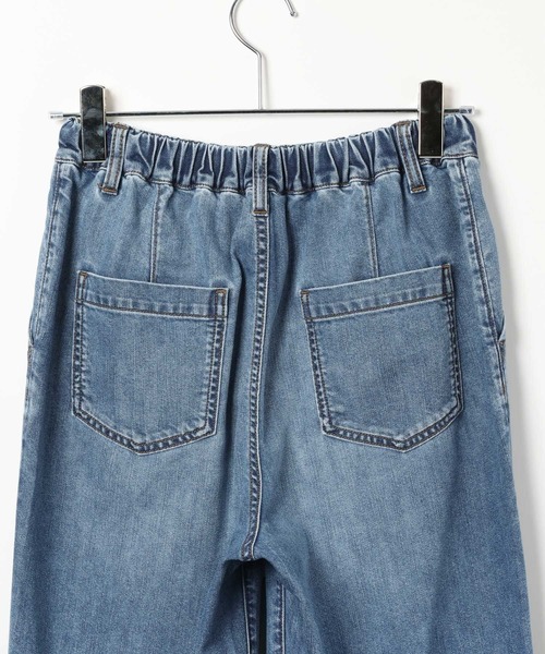 GLOBAL WORK(グローバルワーク)の「GOODデニムイージーパンツ/COOL/636569(デニムパンツ・レディース・サックスブルー/ブラック/ブルー・LARGE/MEDIUM/X-SMALL/SMALL)」の12枚目の写真