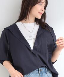 SHOO・LA・RUE | 【通気性〇/洗濯機可/S-LL】UVカット機能付き ライトな着心地 ひんやりシャツパーカ(シャツ/ブラウス)