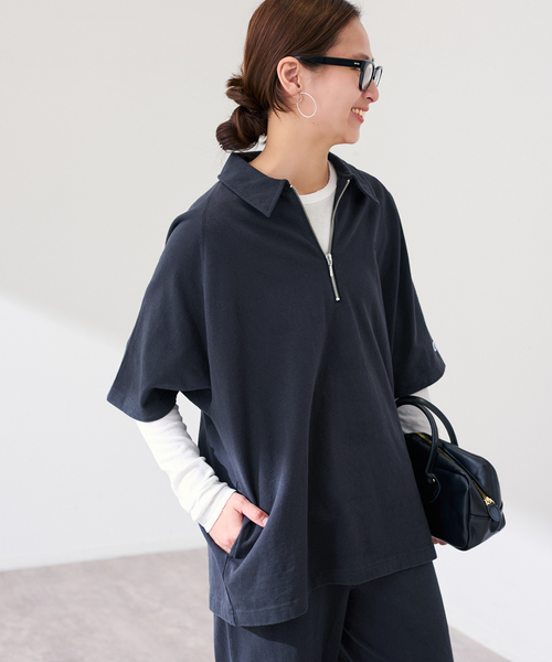 ≪追加≫CHAMPION/チャンピオン 別注JERSEY HALF ZIP TEE 2（Tシャツ