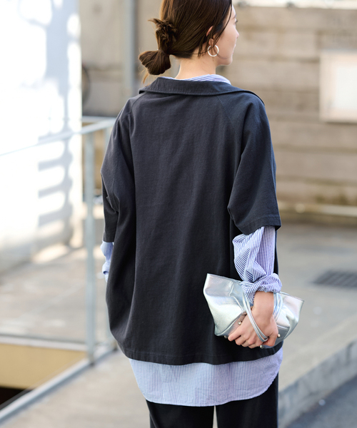 ≪追加≫CHAMPION/チャンピオン 別注JERSEY HALF ZIP TEE 2（Tシャツ