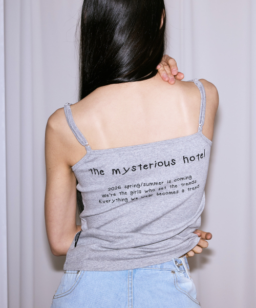 THE MYSTERIOUS HOTEL（ザミステリアスホテル）の「V NECK BUTTON SLEEVELESS [GREY]（Tシャツ/カットソー・レディース・その他・FREE）」の4枚目の写真