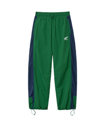 Nylon Mesh Block Pants Green