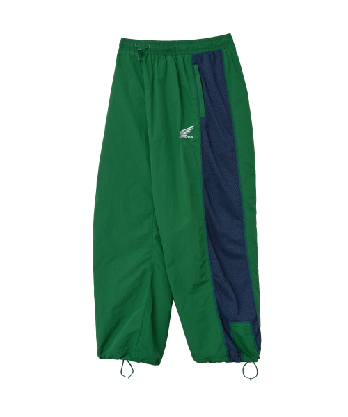 PHYPS MOTORCYCLE(フィップスモーターサイクル)の「Nylon Mesh Block Pants Green(スウェットパンツ・レディース・その他・LARGE/X-LARGE/MEDIUM/SMALL)」の2枚目の写真