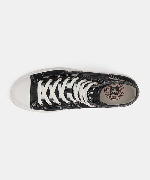 POLO RALPH LAUREN(ポロ ラルフ ローレン)の「ポロ ラルフ ローレン AYERS MID エアーズ ミッド スニーカー(スニーカー・メンズ・ブラック/ホワイト・80/90/100)」の6枚目の写真