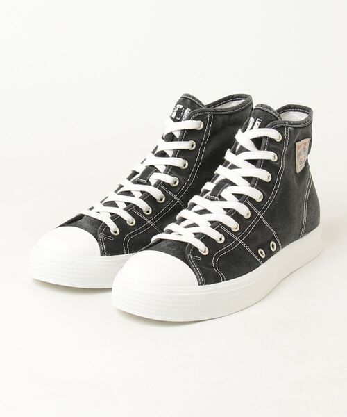 POLO RALPH LAUREN(ポロ ラルフ ローレン)の「ポロ ラルフ ローレン AYERS MID エアーズ ミッド スニーカー(スニーカー・メンズ・ブラック/ホワイト・80/90/100)」の4枚目の写真