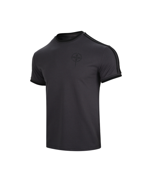 NINEZ（ナインゼット）の「ツートンリップサッカーヘビーメッシュマッスルフィットTシャツ (3color)（Tシャツ/カットソー・メンズ・ホワイト/ブラック/チャコール・MEDIUM/LARGE/X-LARGE/2XL）」の8枚目の写真